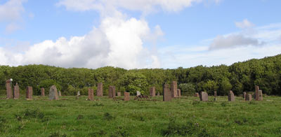 the Stone Circle of the Raven's Family/ el Crculo de Piedras de la Familia del Cuervo