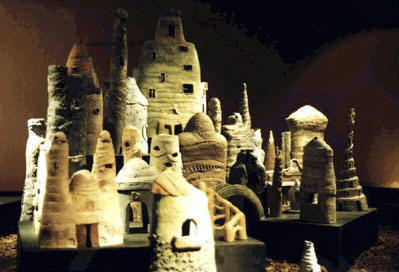 vista de la instalacin en el Museo Nacional de Culturas Populares/A view of the installation at the Folk Cultures National Museum  